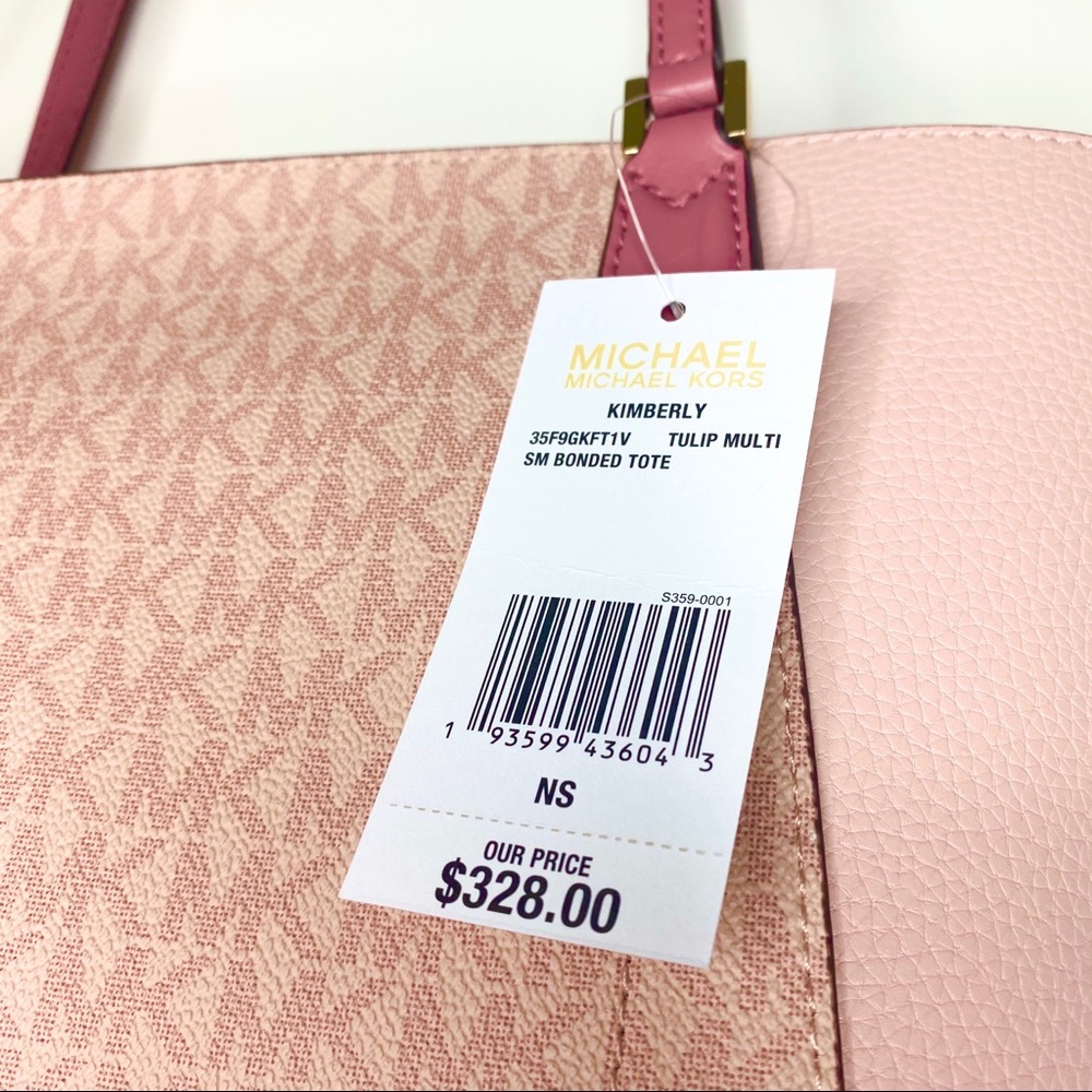 Michael Kors Tulip pink kimberly small bonded tote - Picture 3 of 5